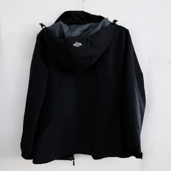Wantdo black jacket removable hood size S small women's ski layer windbreaker - Picture 7 of 7